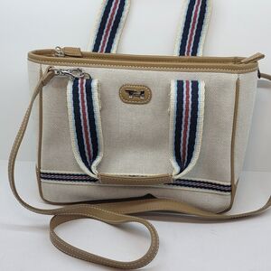 Tommy Hilfiger Beige and Blue Women's Bag